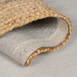 Elements Natural Jute Border Round Rug -Household Items Store 1000082945 alt02