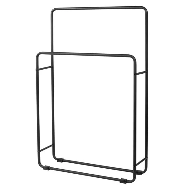 Elements Matt Black Free Standing Towel Rail 2 Elements Matt Black Free Standing Towel Rail - Image 2