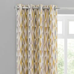 Elements Triangles Eyelet Curtains -Household Items Store 30668090
