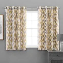 Elements Triangles Eyelet Curtains -Household Items Store 30668091 alt05
