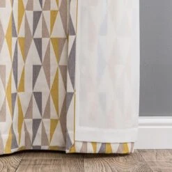 Elements Triangles Eyelet Curtains -Household Items Store 30668091 alt06