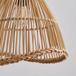 Elements Jaula Rattan Plug In Wall Light -Household Items Store 30752930 alt02