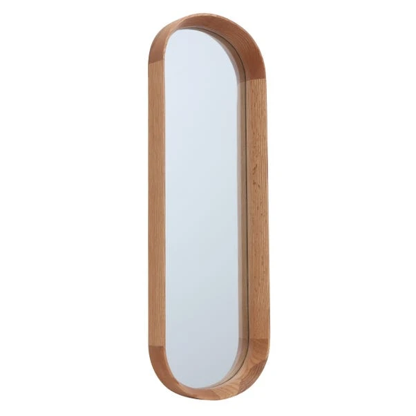 Elements Lozenge Solid Oak Rectangle Wall Mirror 1 Elements Lozenge Solid Oak Rectangle Wall Mirror