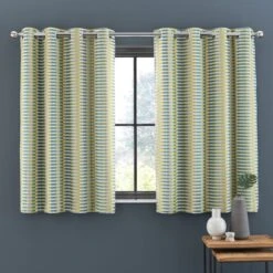 Elements Kansas Stripe Eyelet Curtains -Household Items Store 30755096 alt05