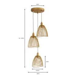 Elements Jaula 3 Light Cluster Ceiling Light 20 Elements Jaula 3 Light Cluster Ceiling Light -Household Items Store 30755628 alt07