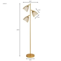Elements Jaula 3 Light Floor Lamp -Household Items Store 30755630 alt07