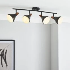 Elements Wolston 4 Light Semi Flush Spotlight Bar -Household Items Store 30765896