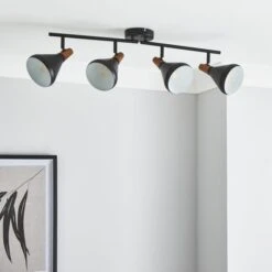 Elements Wolston 4 Light Semi Flush Spotlight Bar -Household Items Store 30765896 alt01