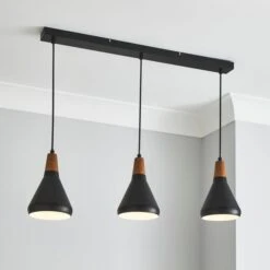 Elements Wolston 3 Light Diner Ceiling Light 19 Elements Wolston 3 Light Diner Ceiling Light -Household Items Store 30766166