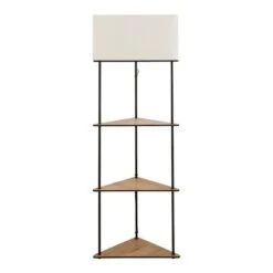 Elements Element Sunds Corner Shelved Floor Lamp Light Wood -Household Items Store 30802425 alt04