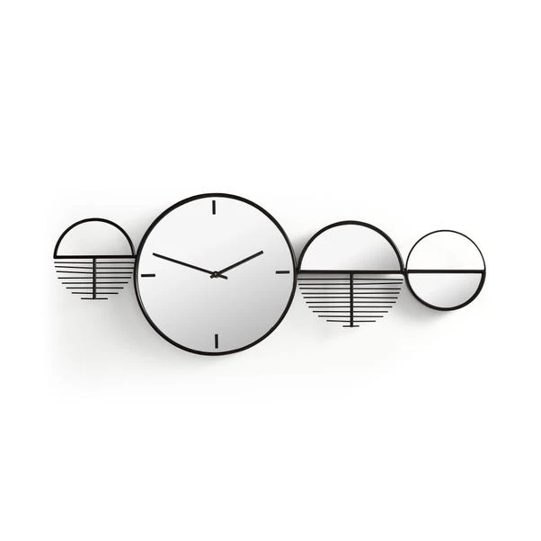 Elements Abstract Mirrored Wall Art Clock 3 Elements Abstract Mirrored Wall Art Clock - Image 3