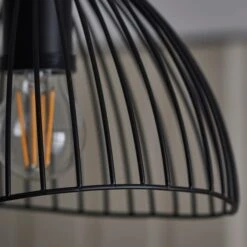 Elements Jaula Outdoor Flush Porch Ceiling Light -Household Items Store 30831992 alt02