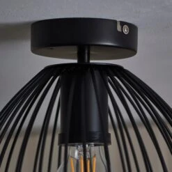 Elements Jaula Outdoor Flush Porch Ceiling Light -Household Items Store 30831992 alt03