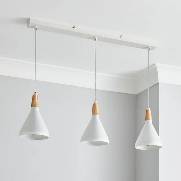 Elements Wolston 3 Light Diner Ceiling Light 2 Elements Wolston 3 Light Diner Ceiling Light - Image 2