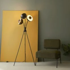 Elements Levi Tripod 3 Light Metal Floor Lamp