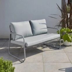 Elements Grey Metal Conversation Set -Household Items Store 30872518 alt08