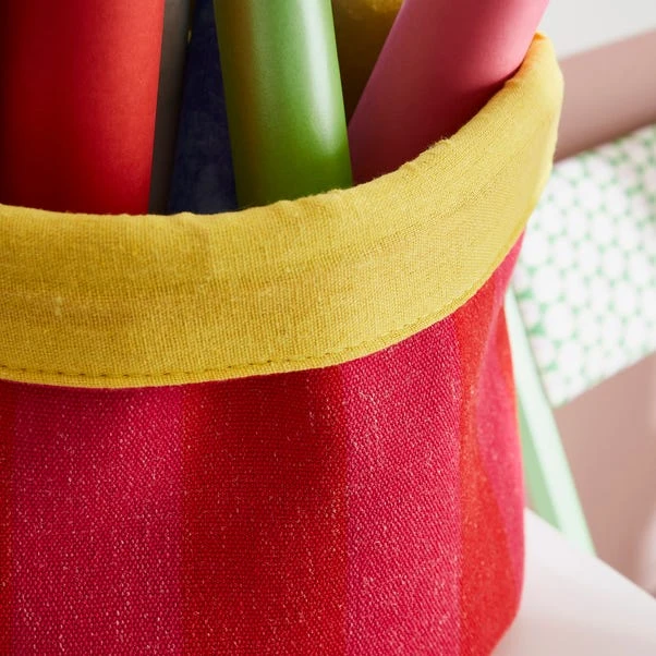 Elements Sutton Woven Stripe Fabrics Storage Basket 5 Elements Sutton Woven Stripe Fabrics Storage Basket - Image 5