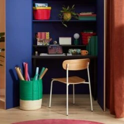 Elements Sutton Woven Stripe Fabrics Storage Basket 13 Elements Sutton Woven Stripe Fabrics Storage Basket -Household Items Store 30890642 alt03