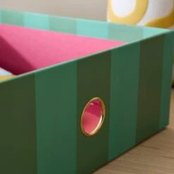 Elements Sutton Stripe A4 Storage Box -Household Items Store 30893163 alt02