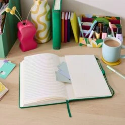 Elements Emerald Green Premium Faux Leather Notebook -Household Items Store 30893167 alt02