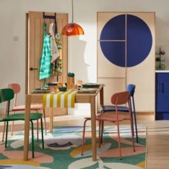 Elements Holmes 6 Seater Rectangular Dining Table, Modern Oak 13 Elements Holmes 6 Seater Rectangular Dining Table, Modern Oak -Household Items Store 30893316 alt04