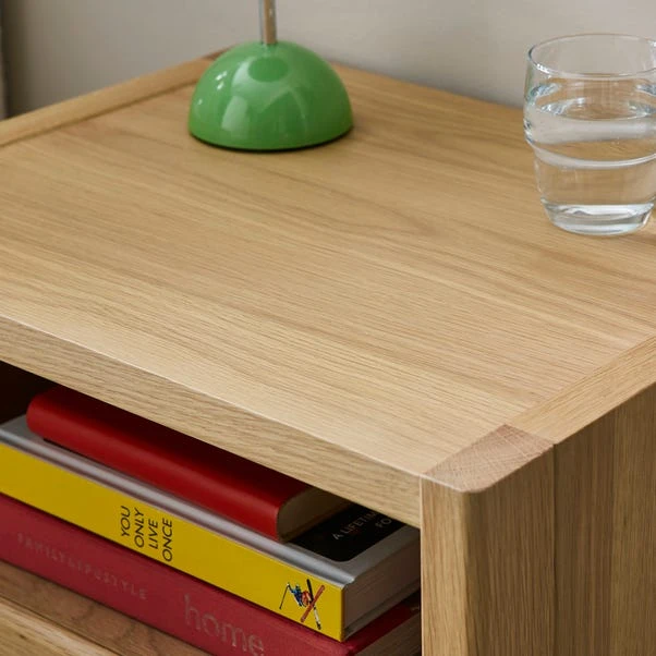 Elements Holmes Compact Bedside Table, Oak 4 Elements Holmes Compact Bedside Table, Oak - Image 4