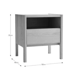 Elements Holmes Compact Bedside Table, Oak 13 Elements Holmes Compact Bedside Table, Oak -Household Items Store 30893708 alt09