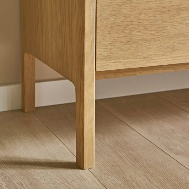 Elements Holmes Extra Wide TV Unit For TVs Up To 80", Oak 6 Elements Holmes Extra Wide TV Unit For TVs Up To 80", Oak - Image 6