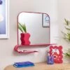 Elements Squoval Wall Mirror With Curling Shelf