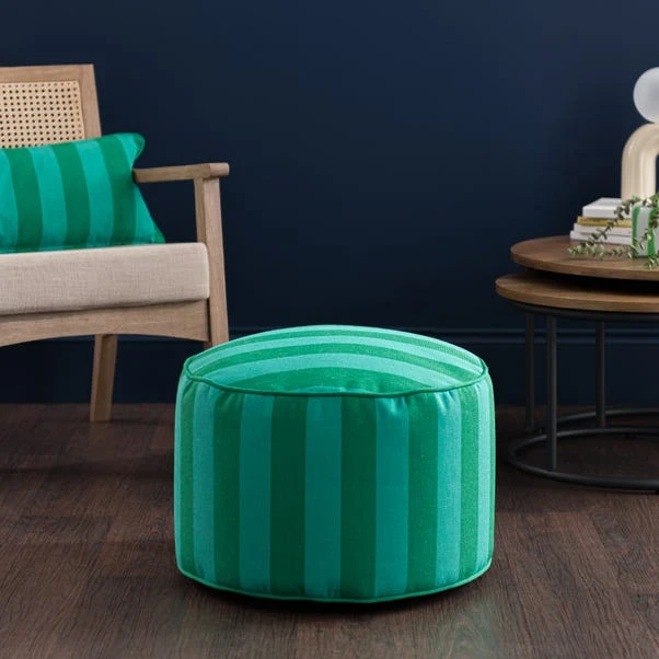Elements Sutton Stripe Pouffe 1 Elements Sutton Stripe Pouffe
