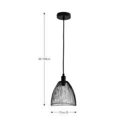 Elements Jaula Mini Adjustable Pendant Light -Household Items Store 30894887 alt08