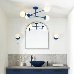 Elements Tela 4 Light Semi Flush Bathroom Ceiling Light -Household Items Store 30894932 alt09