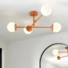 Elements Tela 4 Light Semi Flush Bathroom Ceiling Light