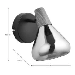 Elements Wolston Bathroom Adjustable Wall Light -Household Items Store 30894939 alt08