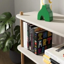 Elements Miller Low Bookcase, Stone -Household Items Store 30895134 alt03