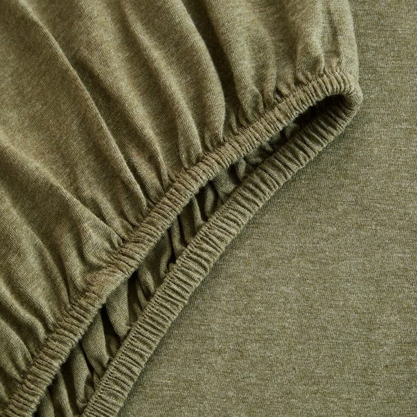 Elements Cotton Jersey Plain Fitted Sheet 16 Elements Cotton Jersey Plain Fitted Sheet - Image 16