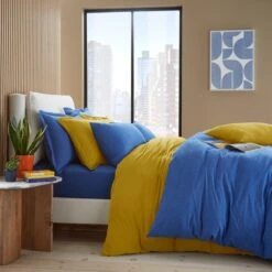 Elements Cotton Jersey Plain Duvet Cover & Pillowcase Set​ -Household Items Store 30896645 alt05
