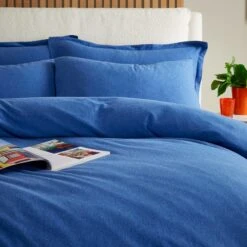 Elements Cotton Jersey Plain Duvet Cover & Pillowcase Set​ -Household Items Store 30896651 alt01