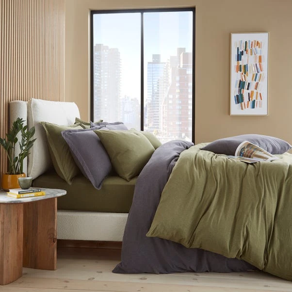 Elements Cotton Jersey Plain Fitted Sheet 2 Elements Cotton Jersey Plain Fitted Sheet - Image 2