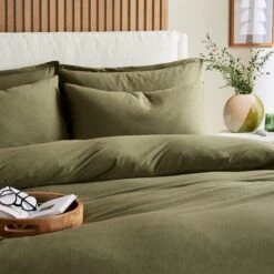 Elements Cotton Jersey Plain Duvet Cover & Pillowcase Set​ -Household Items Store 30898028 alt01