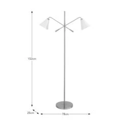 Elements Shaw 2 Light Adjustable Floor Lamp -Household Items Store 30898653 alt08