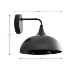 Elements Lennon 2 Tier Dome Plug In Wall Light -Household Items Store 30898671 alt08