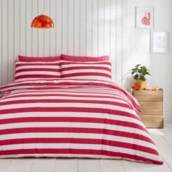 Elements Bold Stripe Cotton Duvet Cover And Pillowcase Set 24 Elements Bold Stripe Cotton Duvet Cover And Pillowcase Set -Household Items Store 30902579