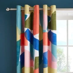 Elements Abstract Blocks Blackout Eyelet Curtains -Household Items Store 30903785