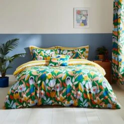 Elements Fieldsley Multicoloured Cotton Duvet Cover And Pillowcase Set -Household Items Store 30903877