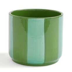 Elements Striped Ceramic Plant Pot -Household Items Store 30943041 alt02