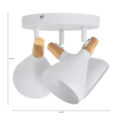 Elements Wolston 3 Light Semi Flush Spotlight -Household Items Store 30948846 alt08